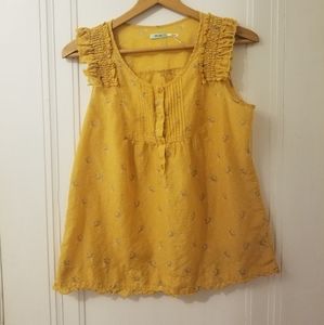 Kimchi Blue tank blouse marigold color